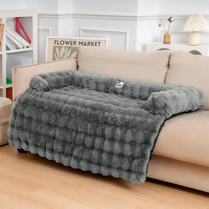 Fluffy Calming Hondenbed & Bankbeschermer