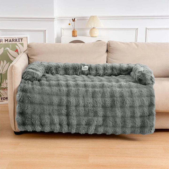 Fluffy Calming Hondenbed & Bankbeschermer