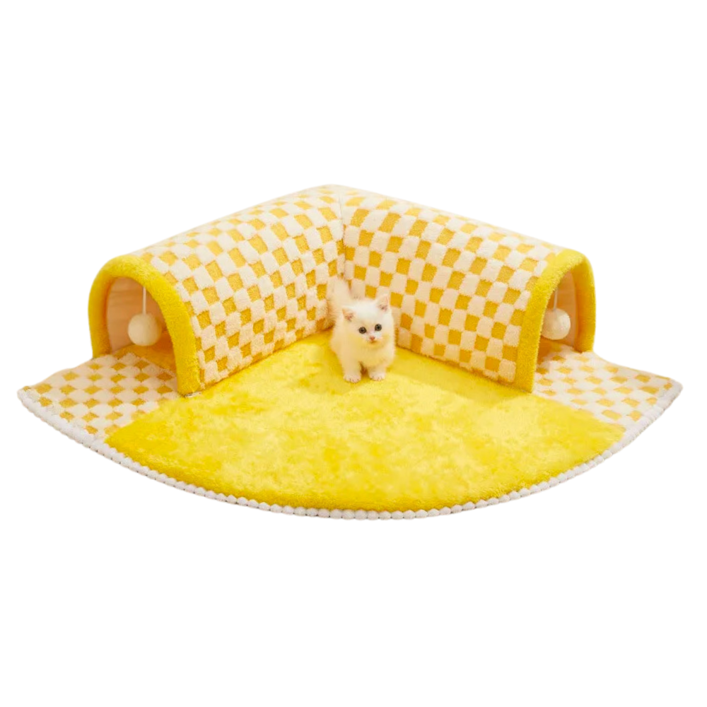Kattentunnel Voor Meerdere Katten Catwalk Pluche Tunnel Met Comfort Mat