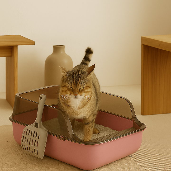 Kattenbak Gesloten Ontwerp, Uittrekbare Lade & Stijlvol Design