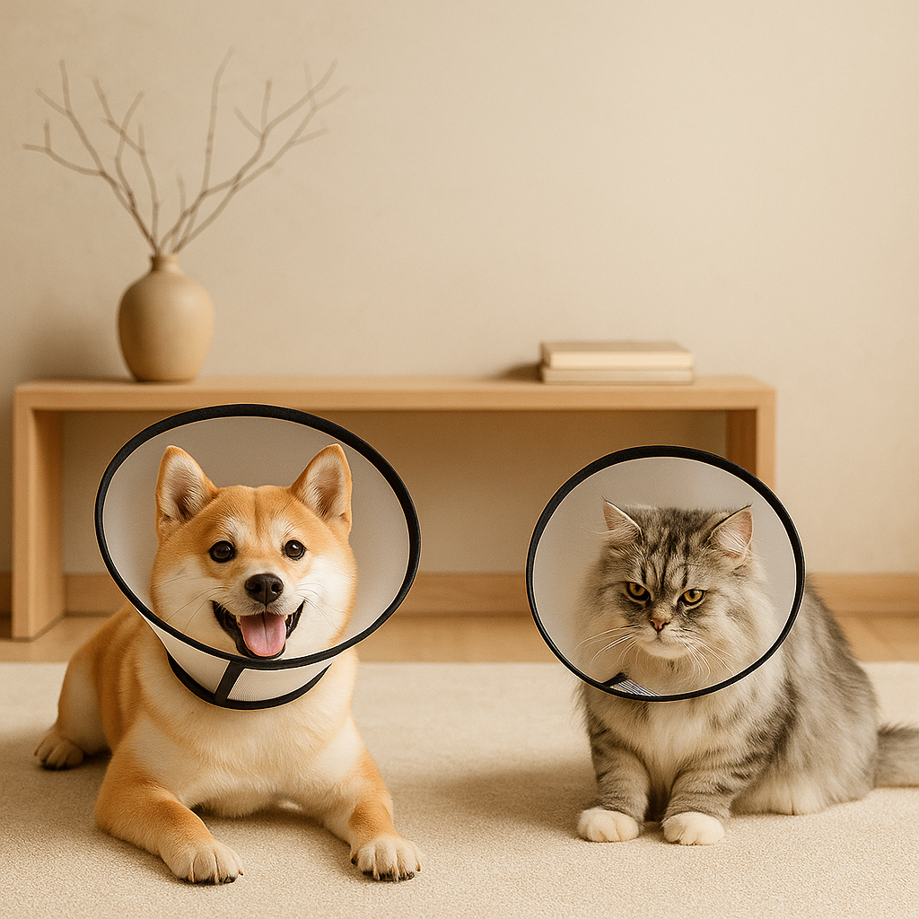 Honden Beschermkraag Lichtgewicht, Gewatteerde Rand & Klittenbandsluiting
