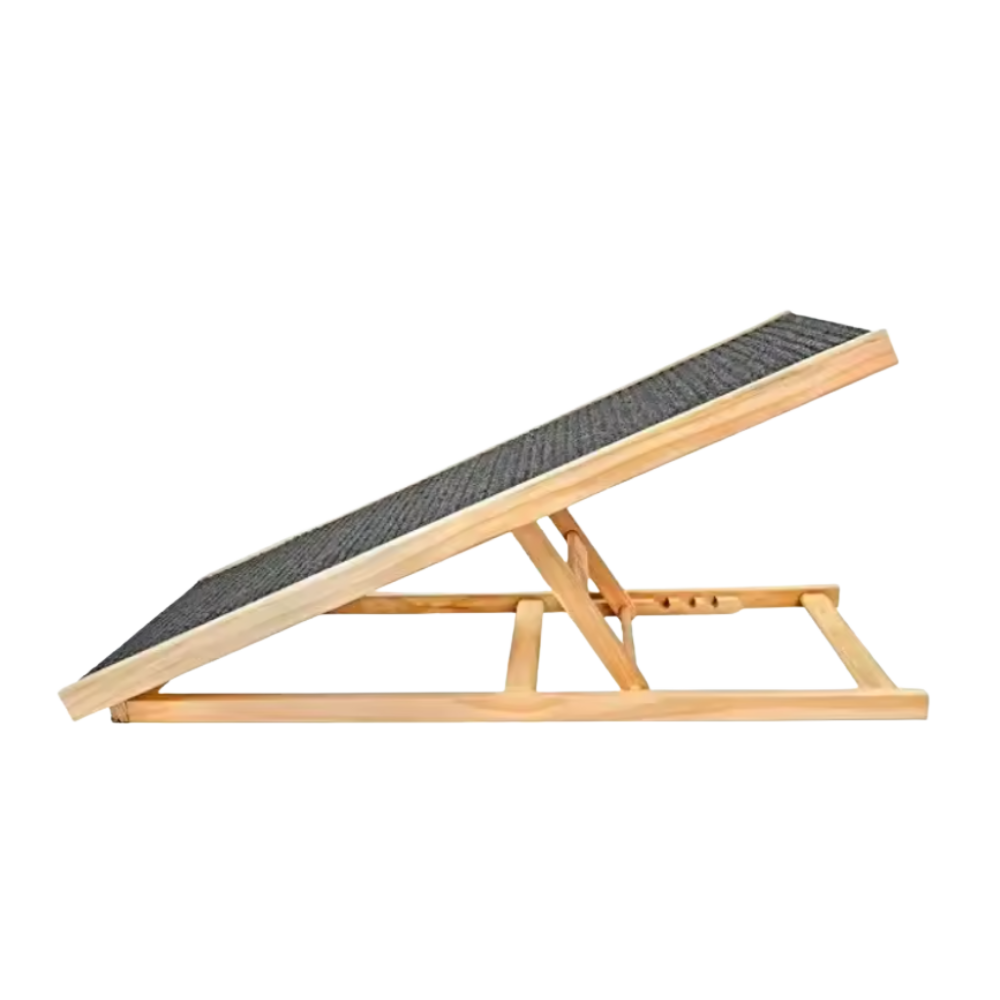 Verstelbare Loopplank Voor Honden Van Hout Antislip Oppervlak & Compact Op Te Bergen