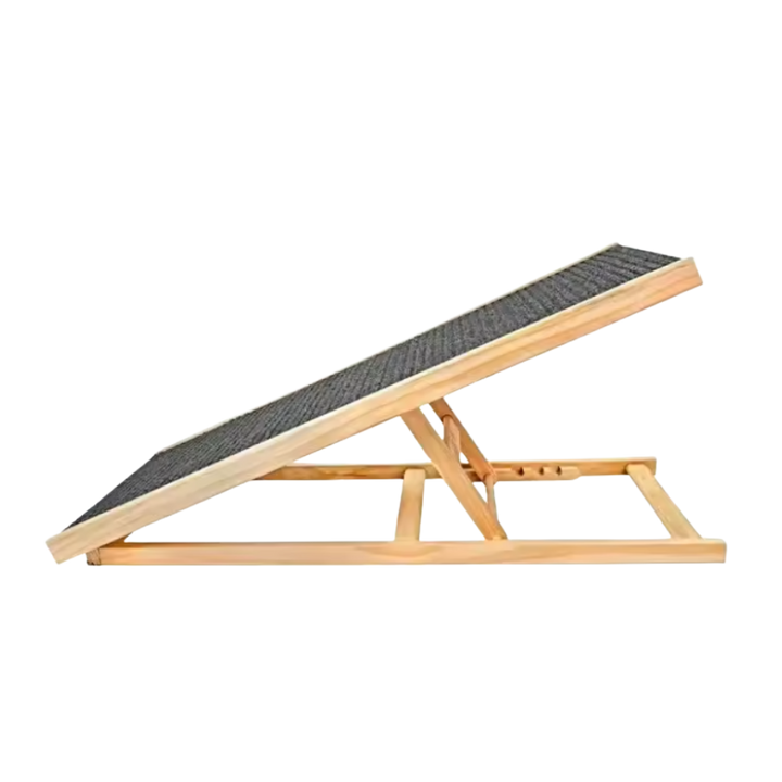 Verstelbare Loopplank Voor Honden Van Hout Antislip Oppervlak & Compact Op Te Bergen