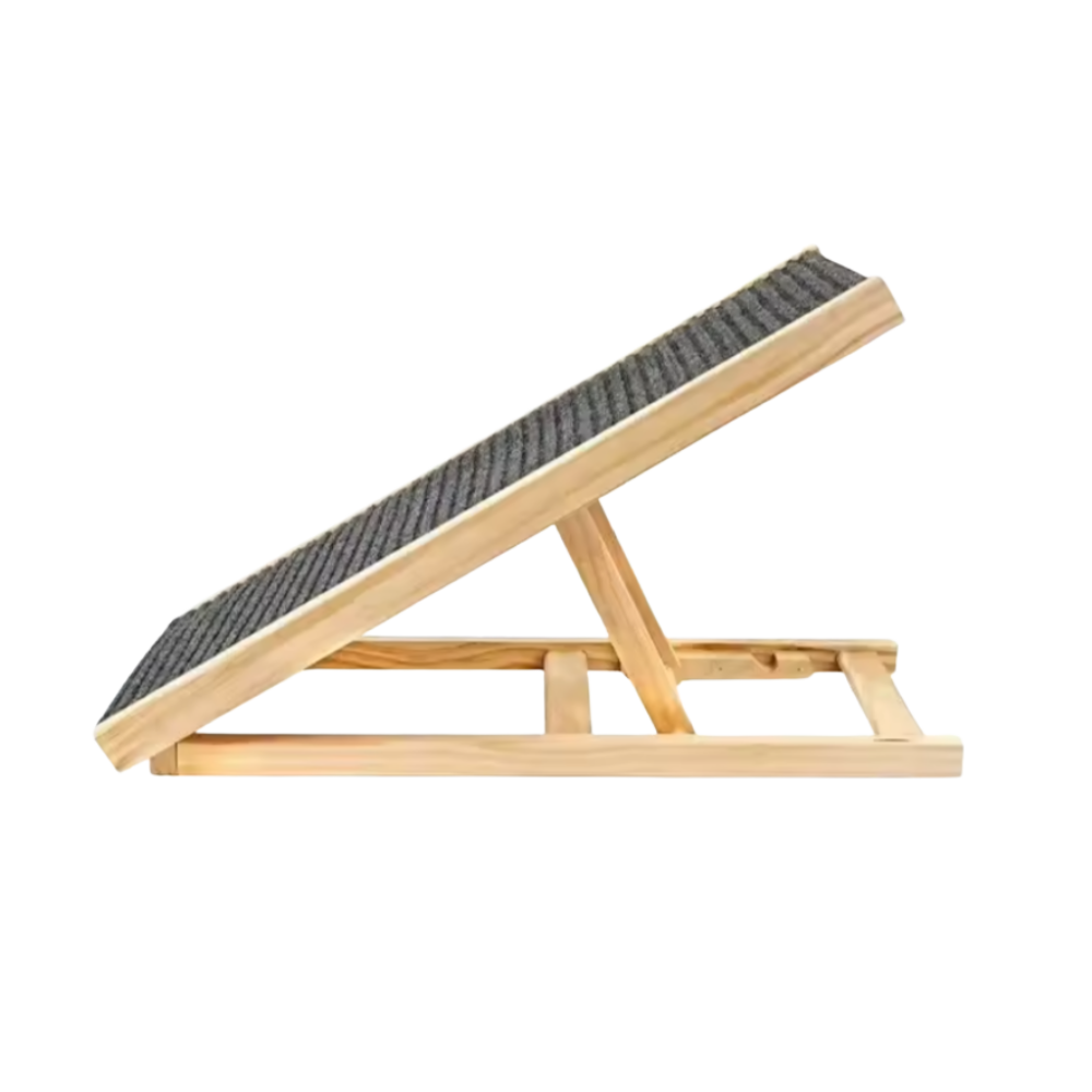 Verstelbare Loopplank Voor Honden Van Hout Antislip Oppervlak & Compact Op Te Bergen