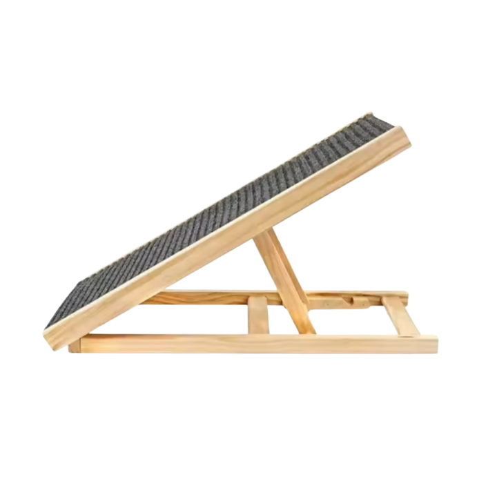 Verstelbare Loopplank Voor Honden Van Hout Antislip Oppervlak & Compact Op Te Bergen