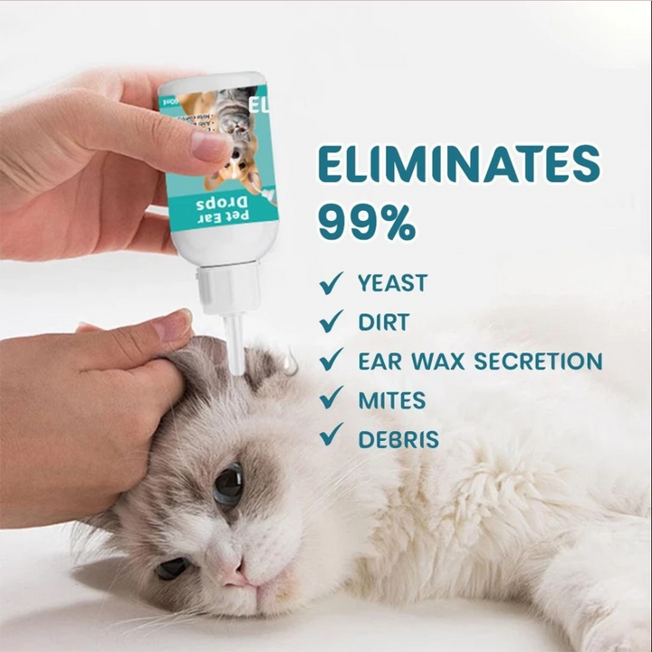 Natuurlijke Oorreinigingsdruppels voor Katten