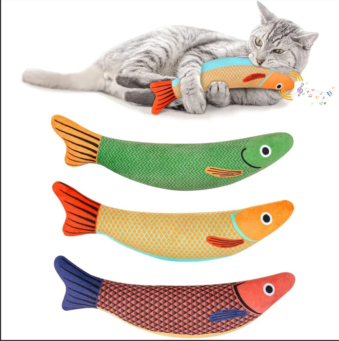 Onweerstaanbaar 3D Vis Speelgoed voor Katten