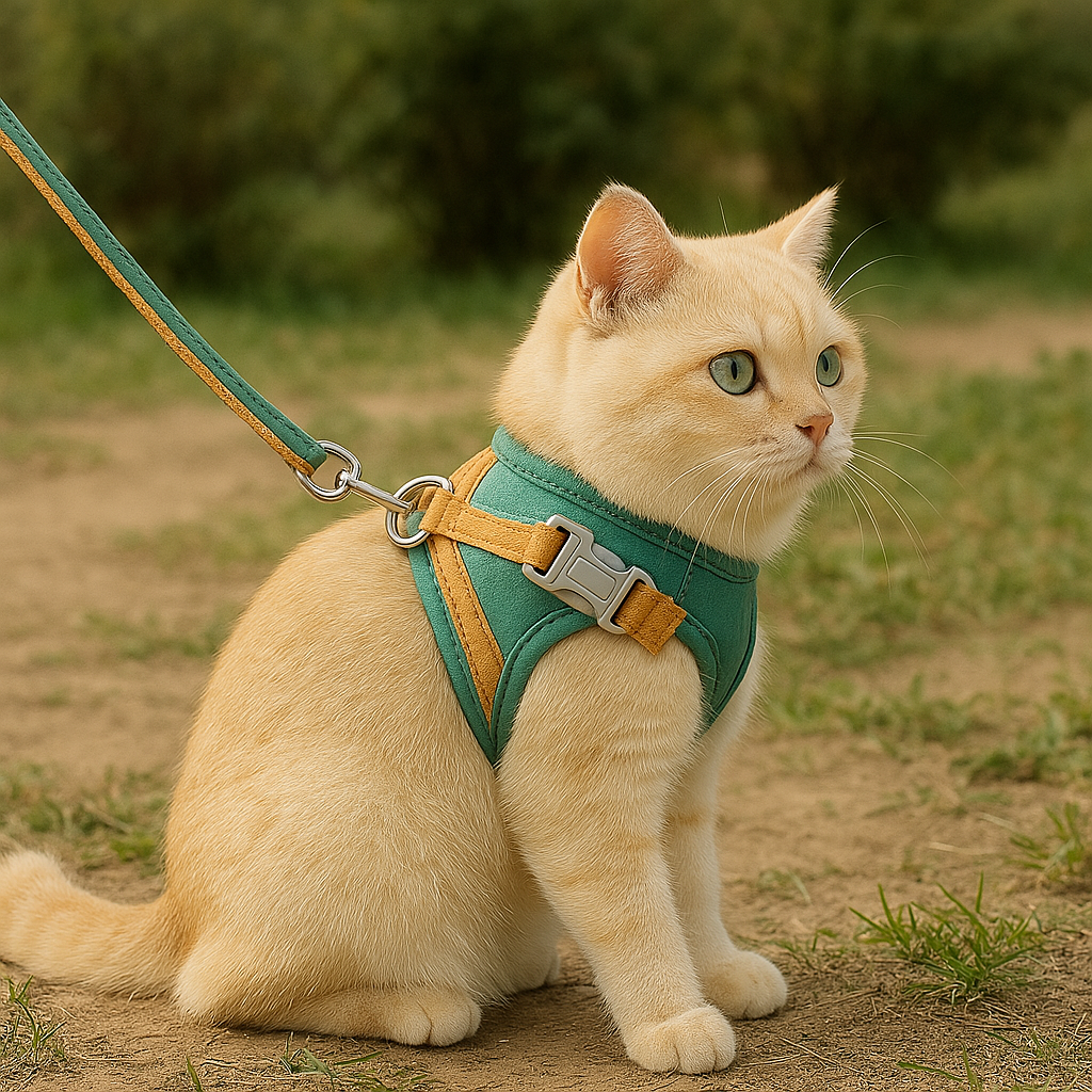 Veilig Kattenharnas Kattenharnas Met Reflecterende Strips Ademend & Verstelbaa