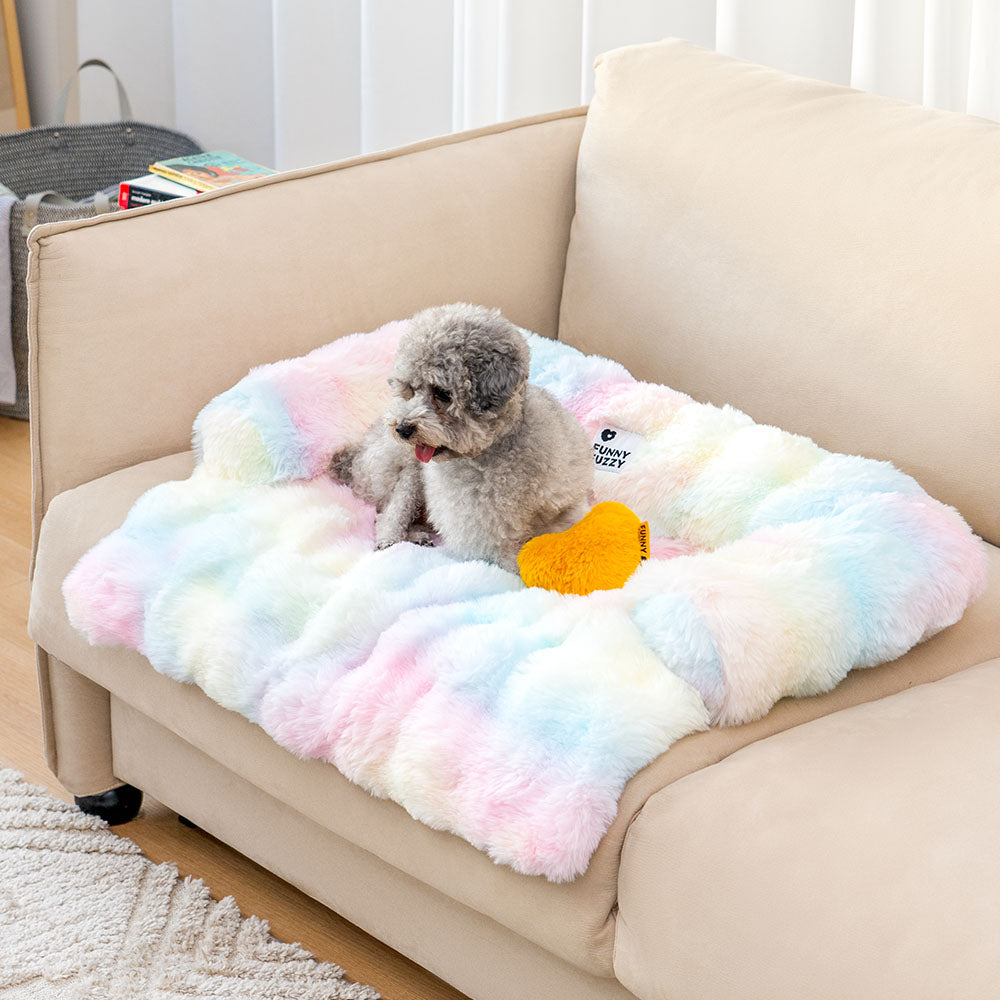 Fluffy Calming Hondenbed & Bankbeschermer
