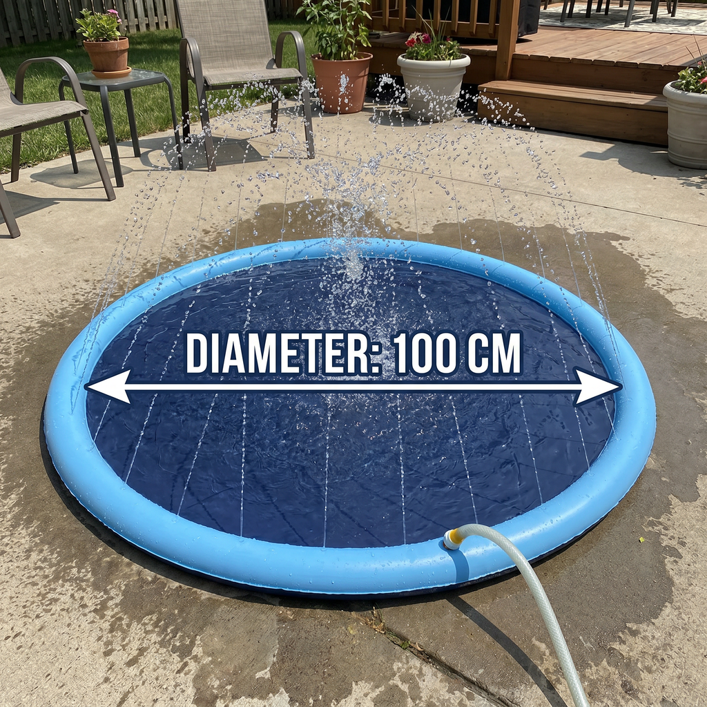 Duurzame Hondenfontein Splash Pad - Zomer Speelgoed