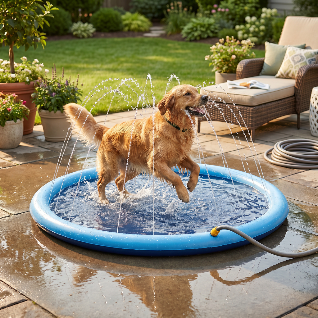 Duurzame Hondenfontein Splash Pad - Zomer Speelgoed