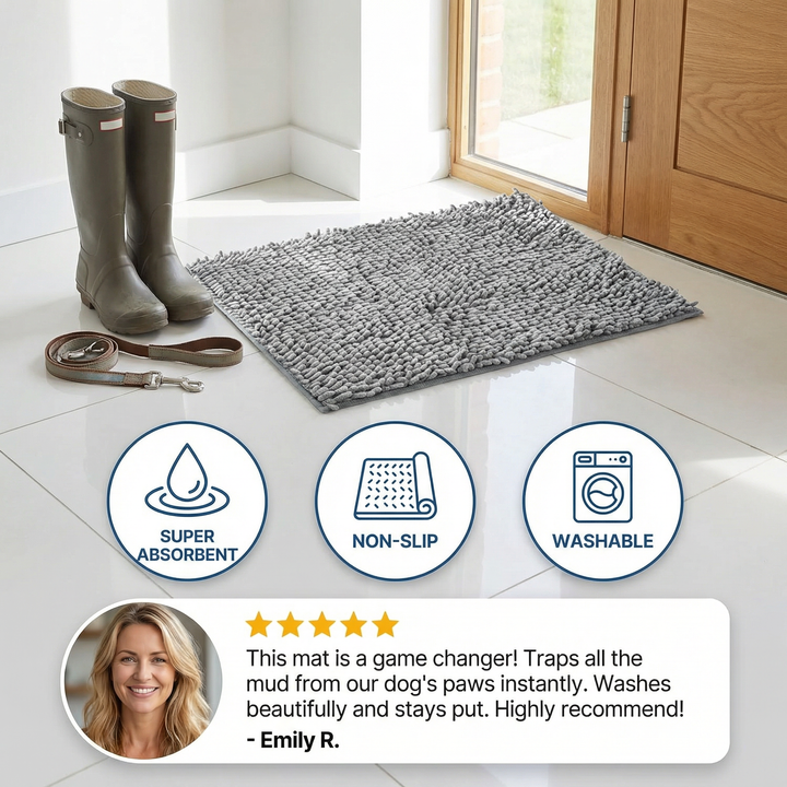 Hondenmoddermat – Super Absorberend, Antislip & Wasbaar