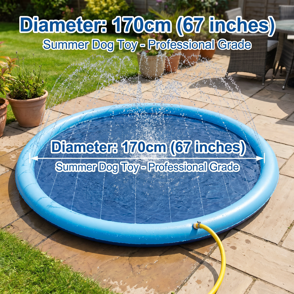 Duurzame Hondenfontein Splash Pad - Zomer Speelgoed