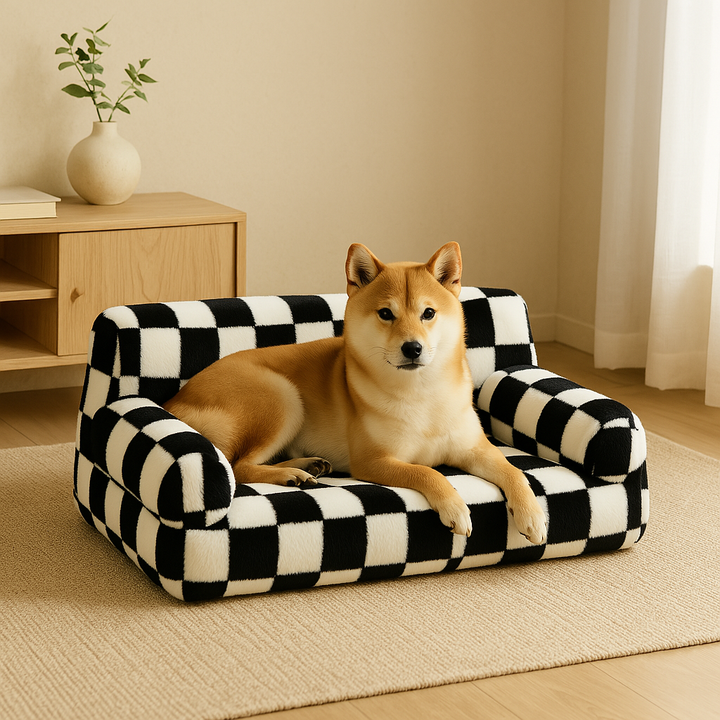 Luxe Sofa-bed Voor Honden & Katten Zacht Pluche, Wasbare Hoes