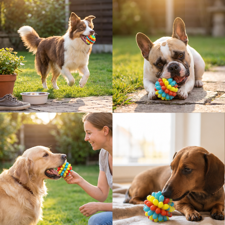 Kleurige Bumpy Hond Kauwbal