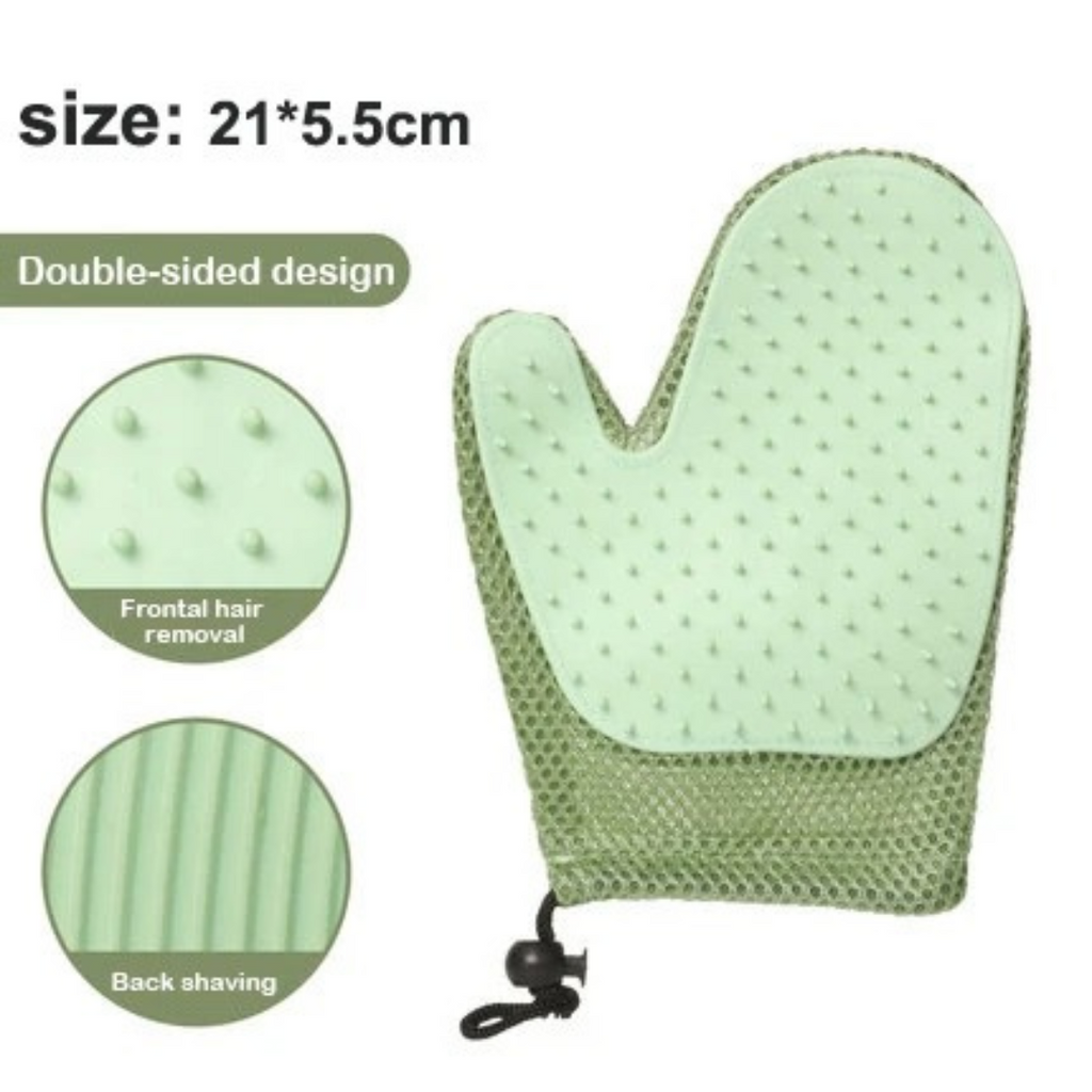2-in-1 kattengrooming handschoen
