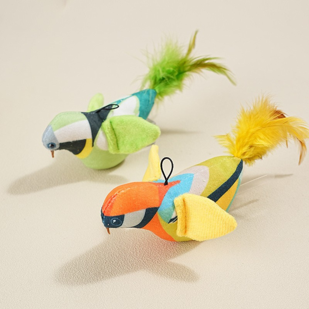 Hangend vogel kattenspeelgoed