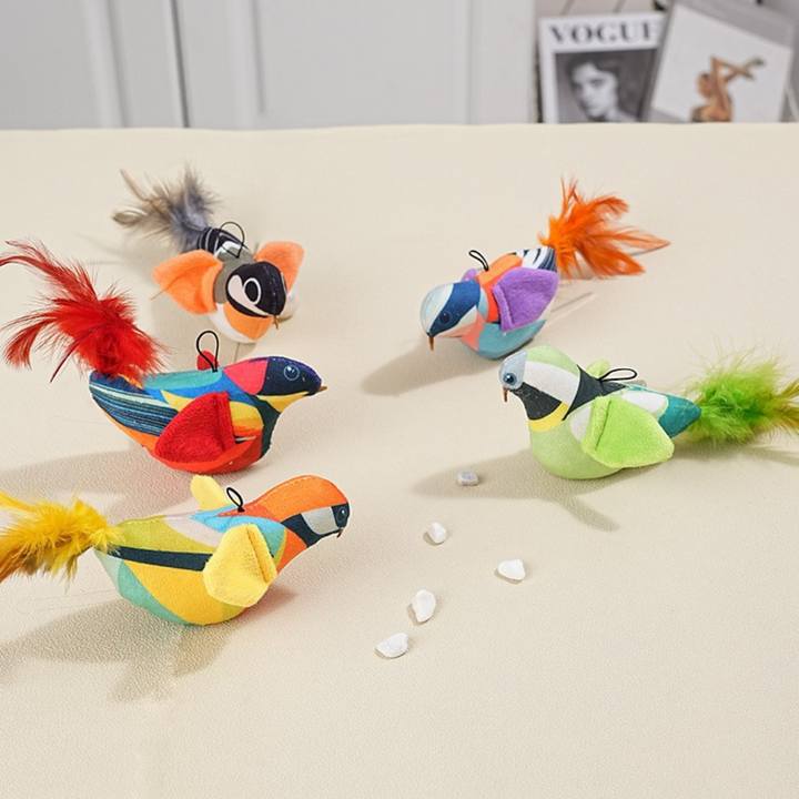 Hangend vogel kattenspeelgoed