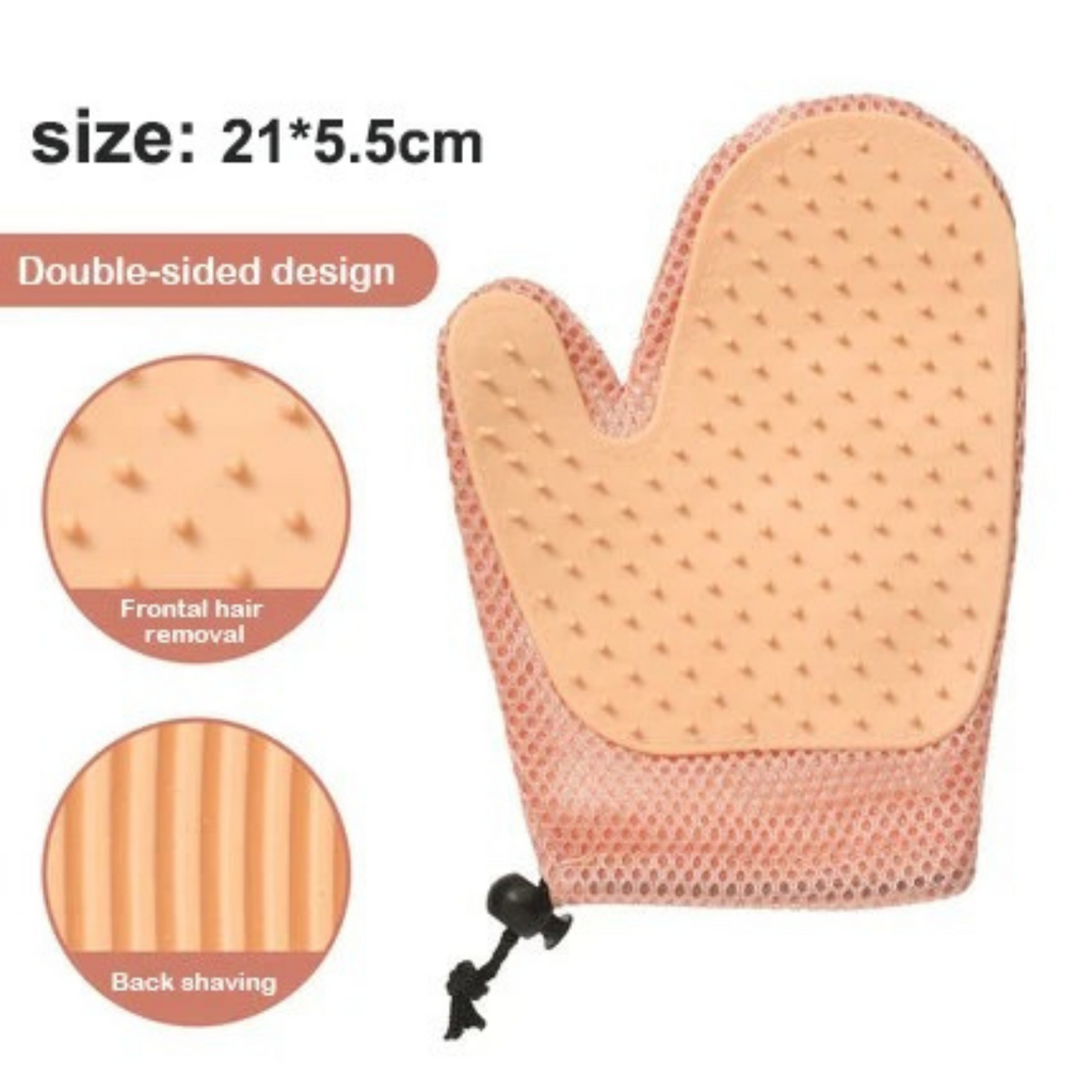 2-in-1 kattengrooming handschoen