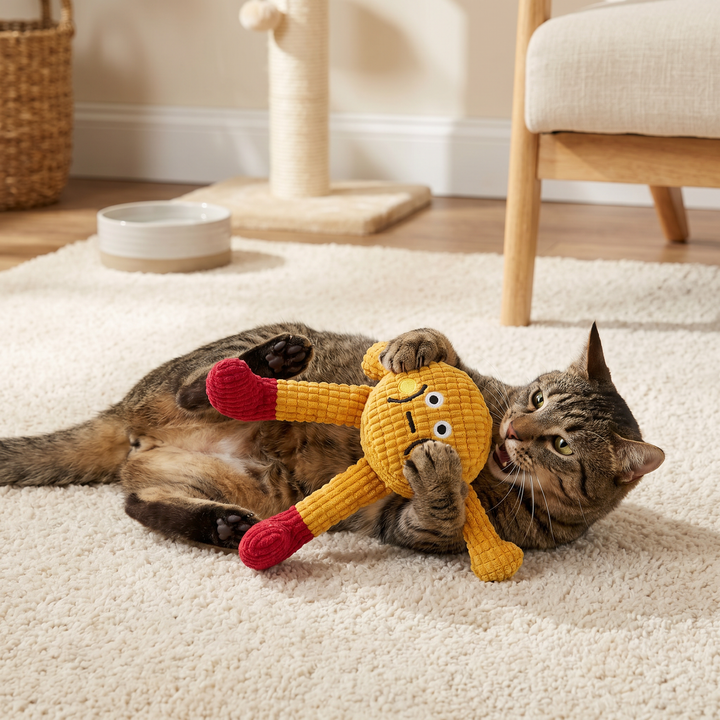 Knisper Wafel Katten Speelgoed met Catnip Vak en Piepgeluid