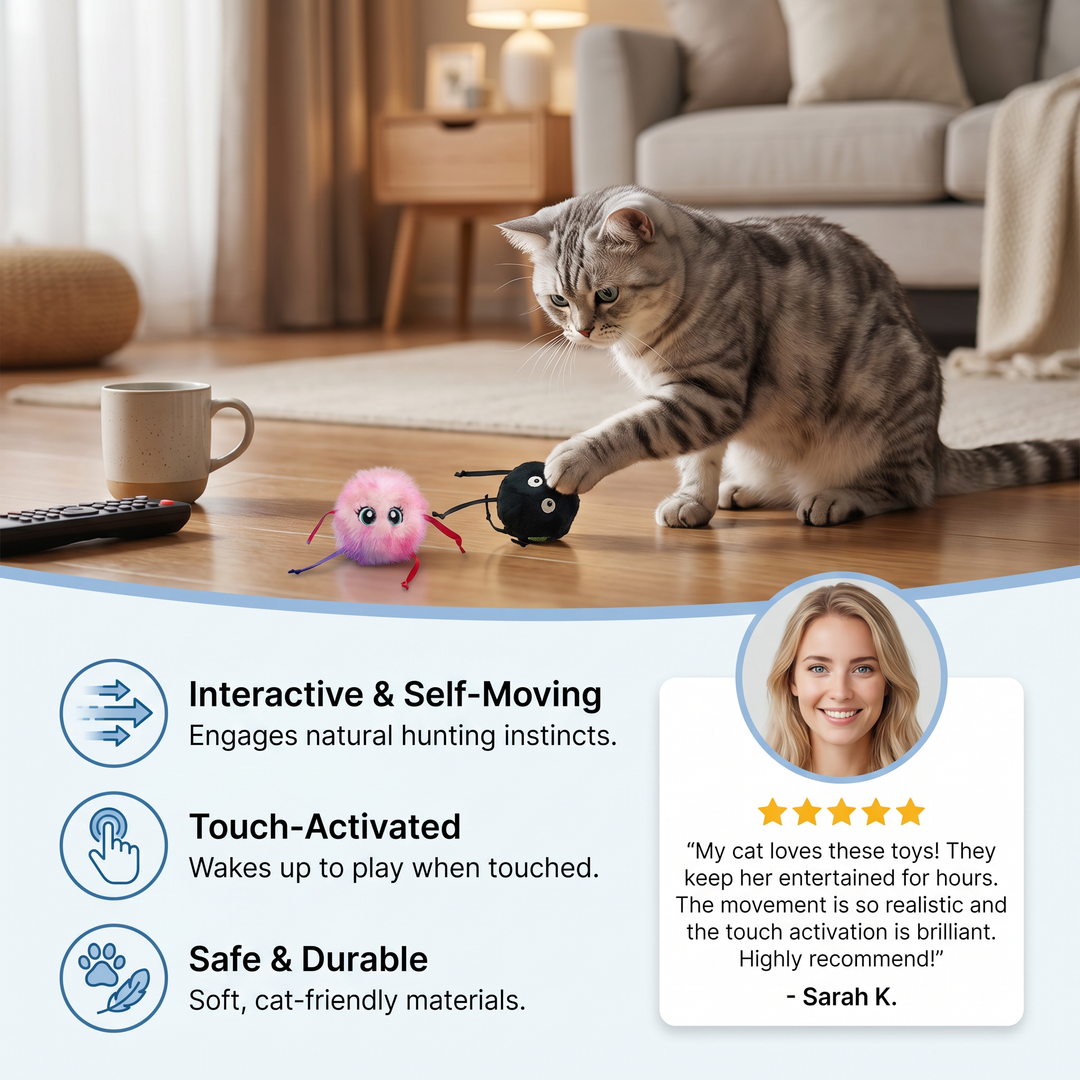 Schattige Interactieve Rollende Pluche Katten Speelgoed