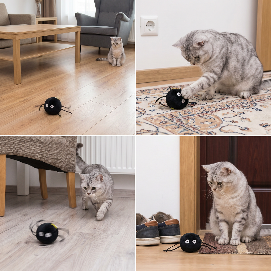 Schattige Interactieve Rollende Pluche Katten Speelgoed