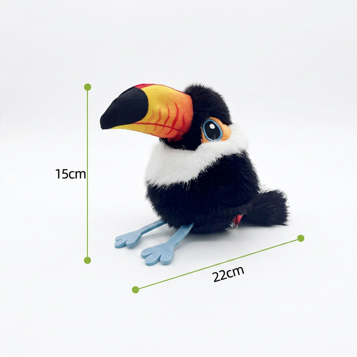 Vlechtend en tjilpend vogel speeltje voor katten