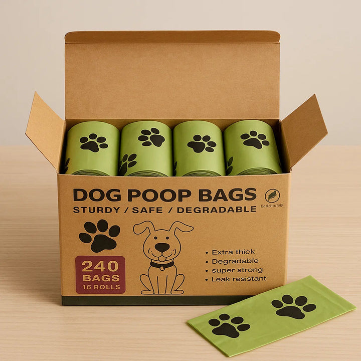 Lekvrije Poepzakjes Voor Honden, Extra Dik, Lekvrij & Makkelijk Af Te Scheuren