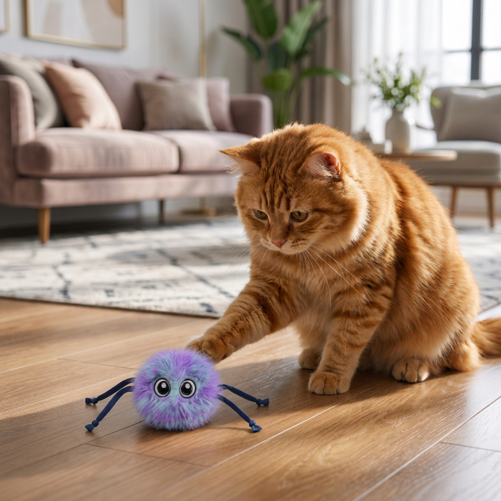 Schattige Interactieve Rollende Pluche Katten Speelgoed
