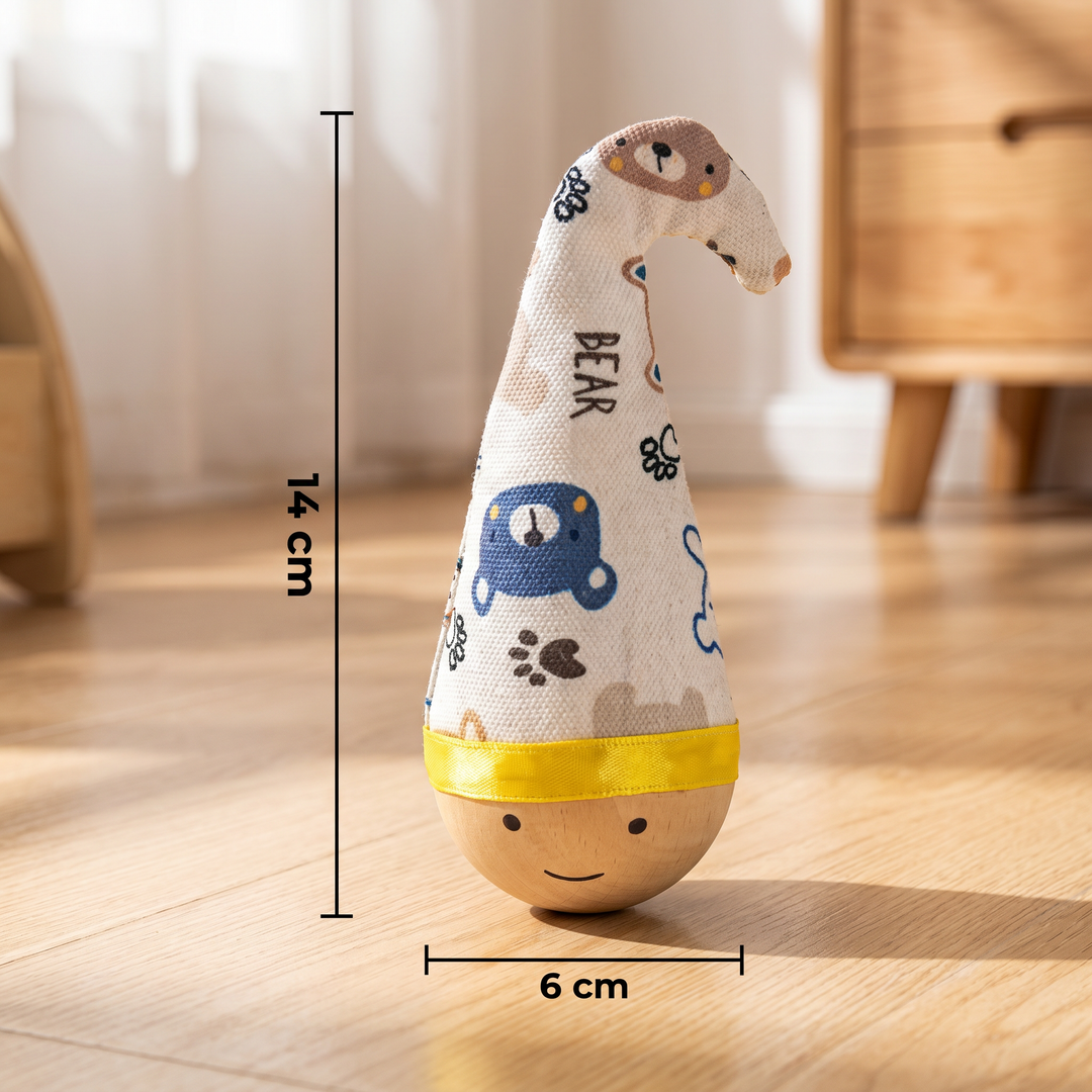 Natuurlijke Beukenhouten Roly Poly Speelgoed