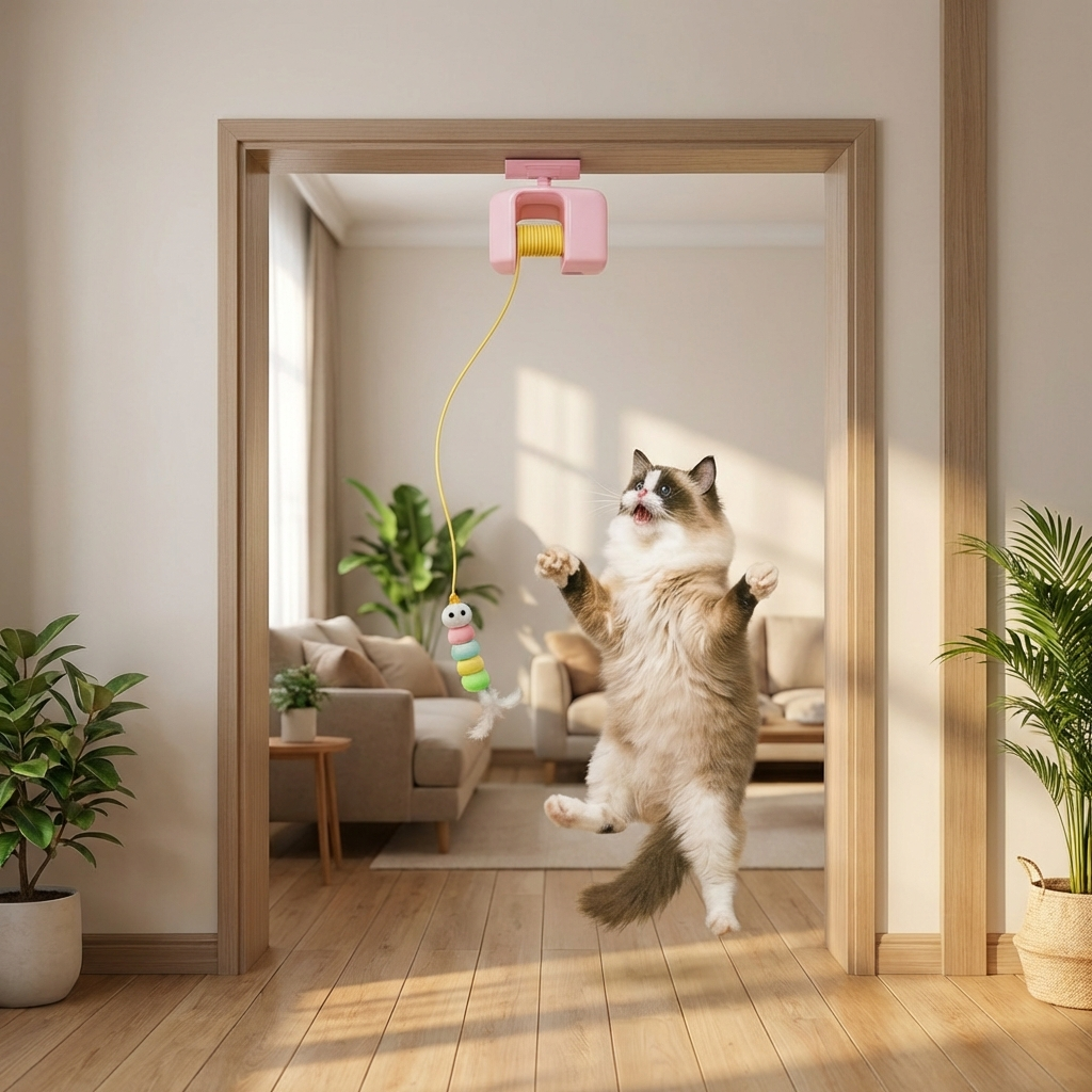Interactief deur yo-yo kattenspeelgoed met zelfspeelfunctie