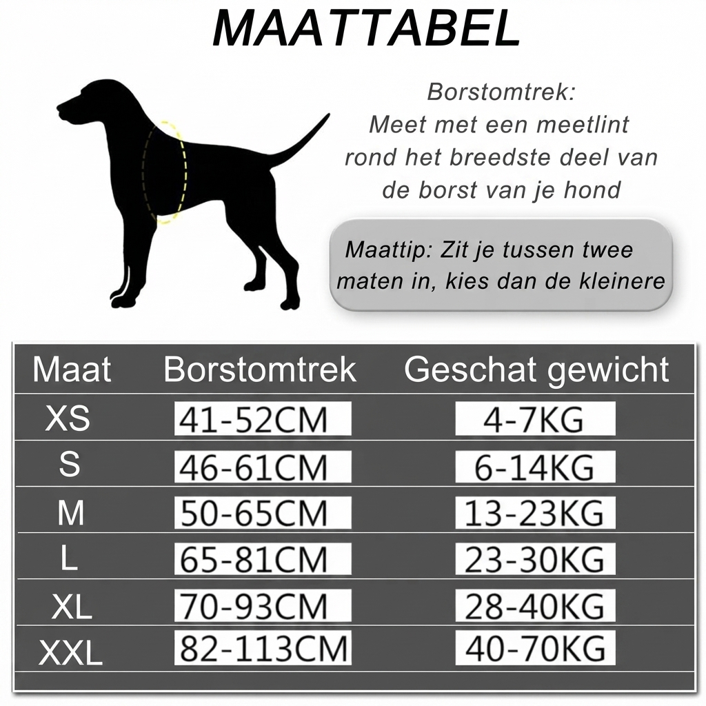 PerfectFit - Gepersonaliseerd Hondentuig