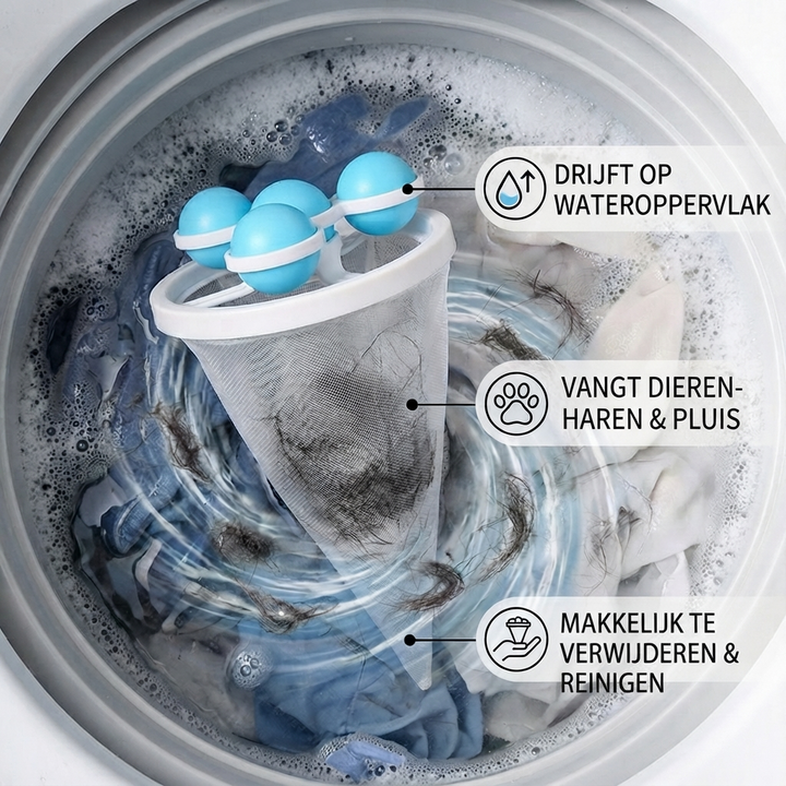 Huisdier Haar Wasfilter voor Wasmachines – Herbruikbare Mesh Vanger