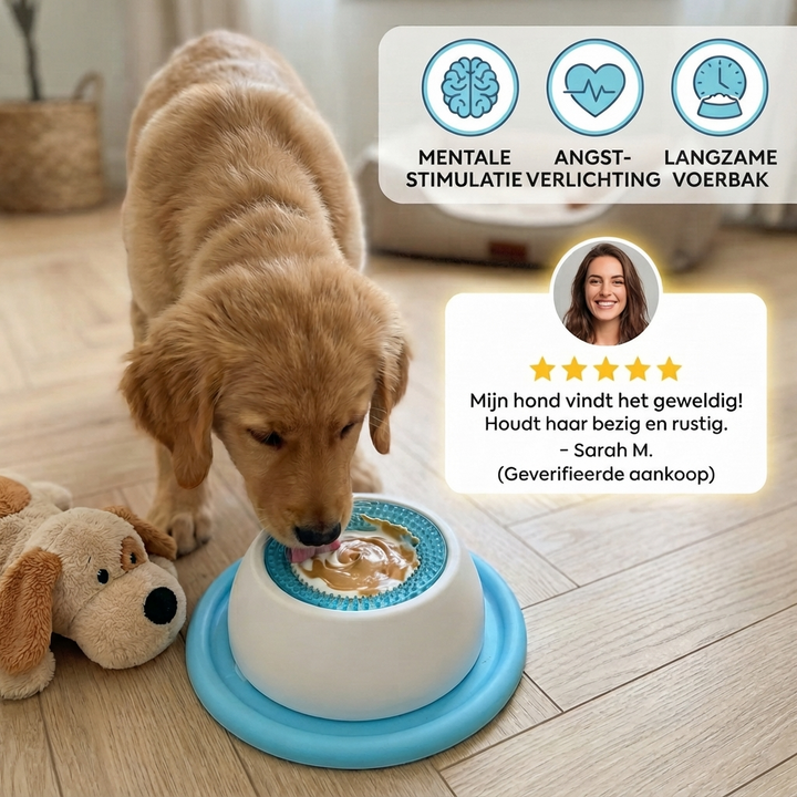 Interactieve Lick Mat Trage Voeder Enrichment Speelgoed voor Honden