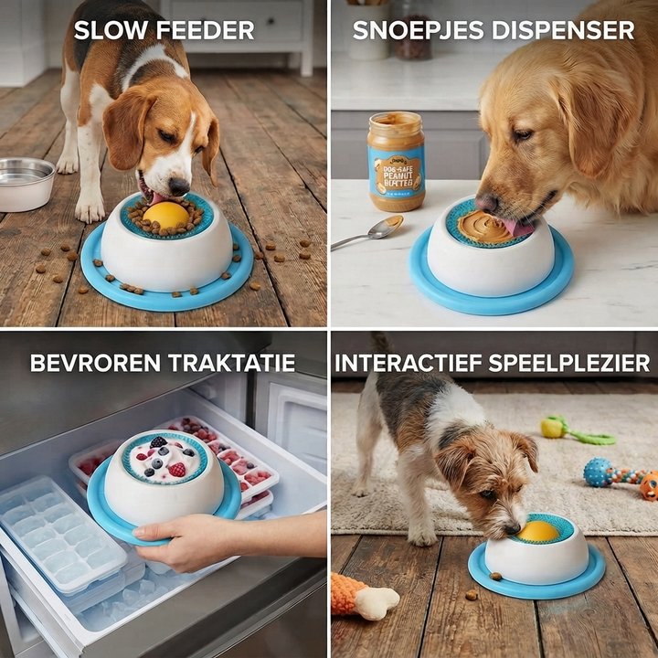 Interactieve Lick Mat Trage Voeder Enrichment Speelgoed voor Honden