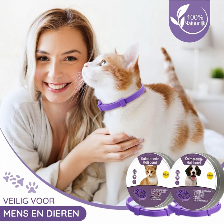 Pheromone Kalmerende Halsband voor Honden en Katten