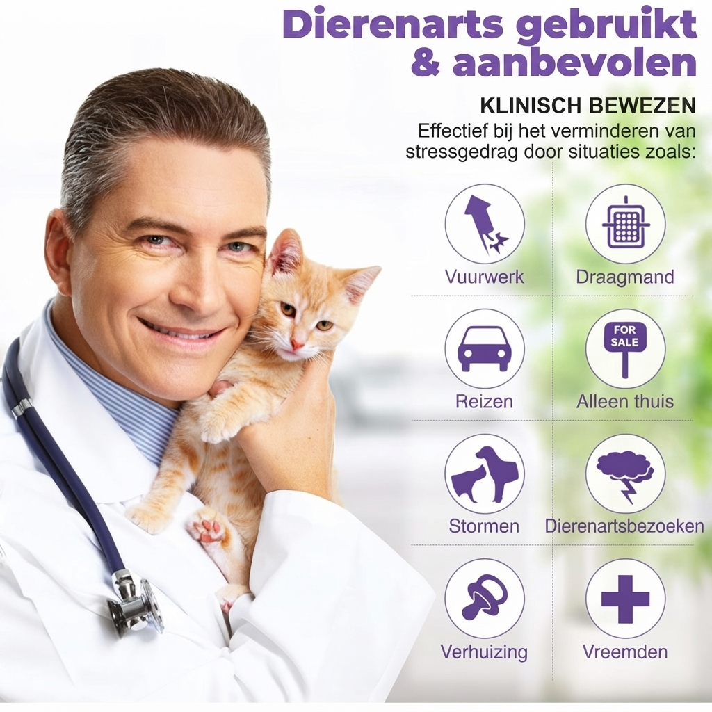 Pheromone Kalmerende Halsband voor Honden en Katten