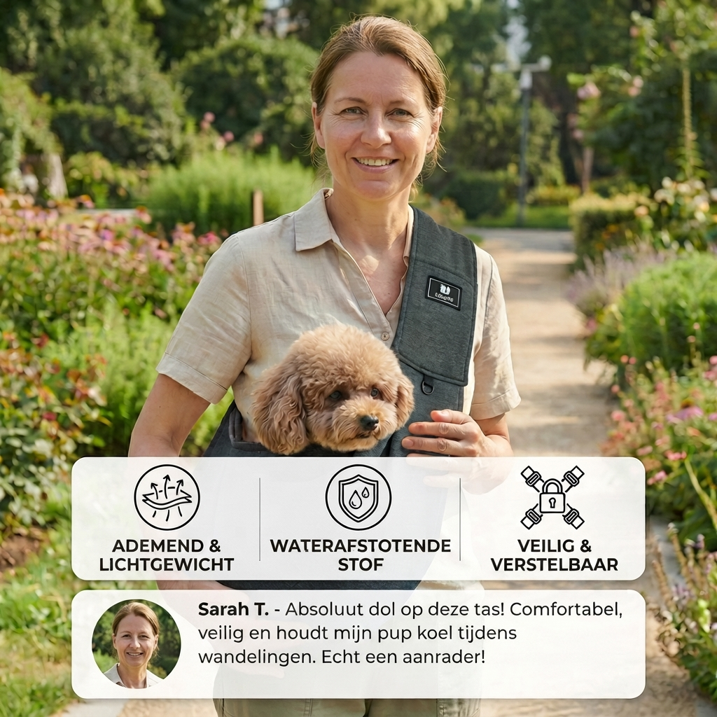 Draagbare Honden Schouderrugzak – Ademend, Waterafstotend & Veilig