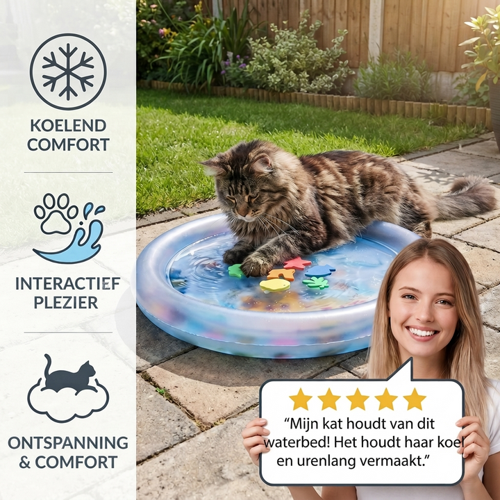 Interactief Koelend Waterbed voor Katten 2.0