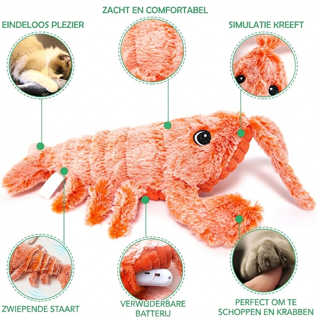 Wiggly Lobster - Interactief Speelgoed voor Katten