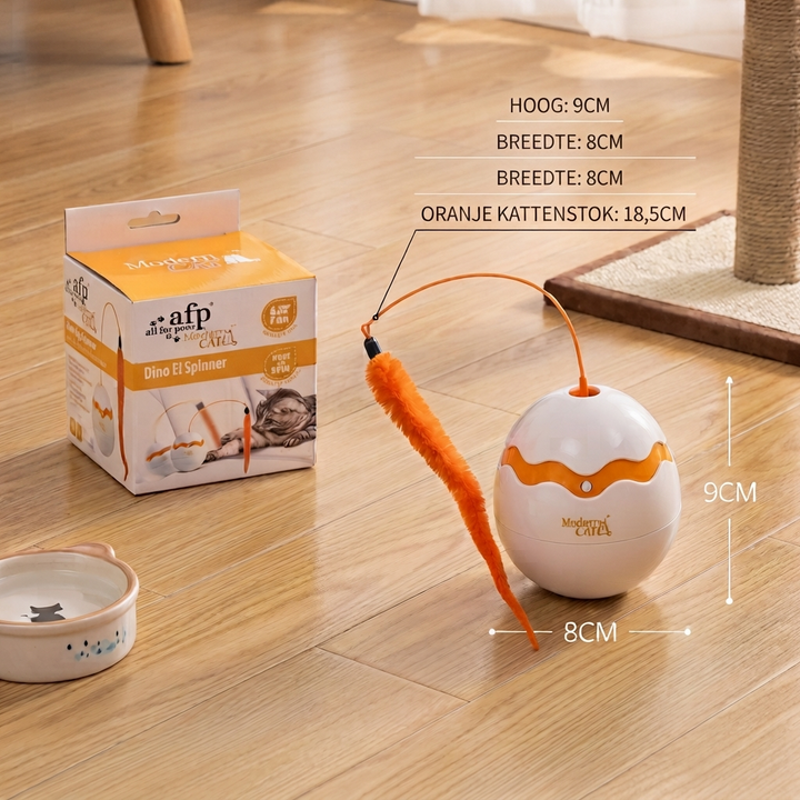 Interactief Wobbel Ei Kat Speelgoed – Automatische Veer Teaser