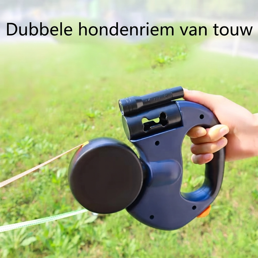 Tangle Vrij Dubbele Hondenriem