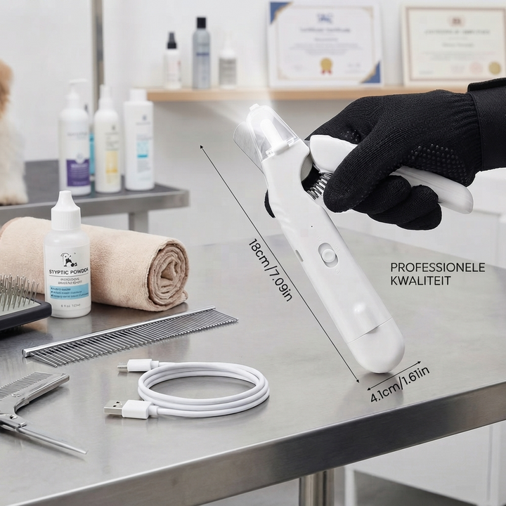 2-in-1 Professionele Honden Nagelknipper & Vijl – Ultra-Stil & Oplaadbaar