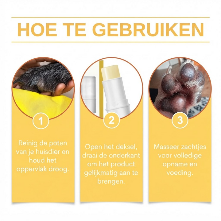 Voedende en beschermende zalfstick voor poten en neus