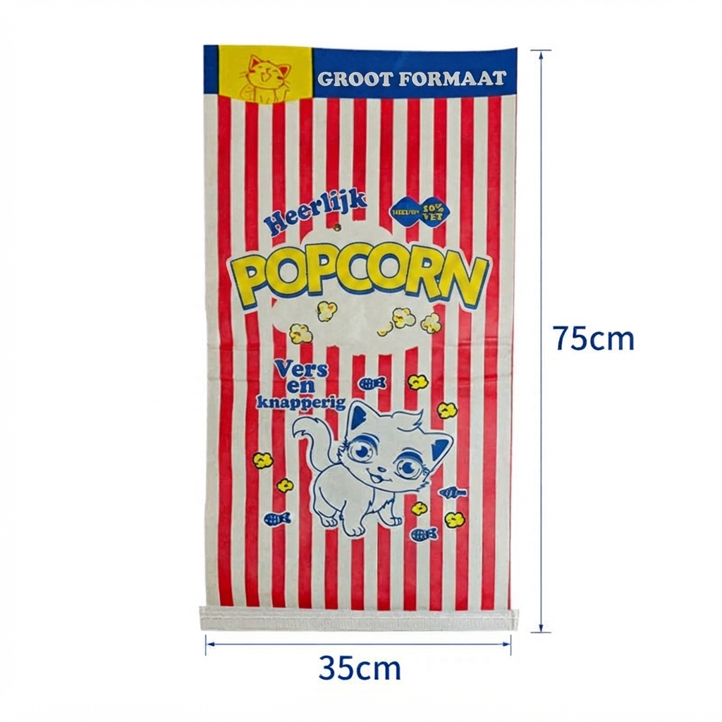 Katten Slaap & Speel Kartonnen Popcorn Zak