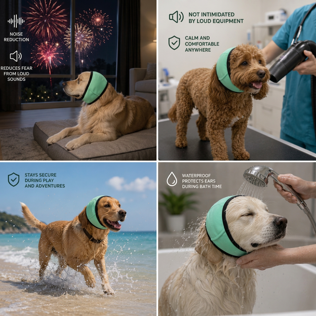 Oordoppen voor Honden - Geluiddempende en Angstverlichtende Oorkappen