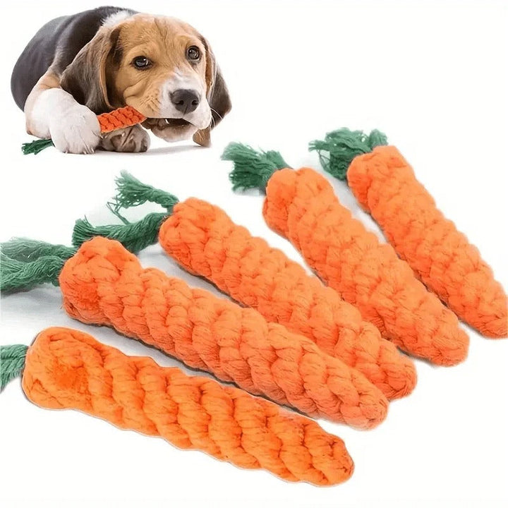 Schattige Wortel Katoenen Touwspeelgoed voor Honden