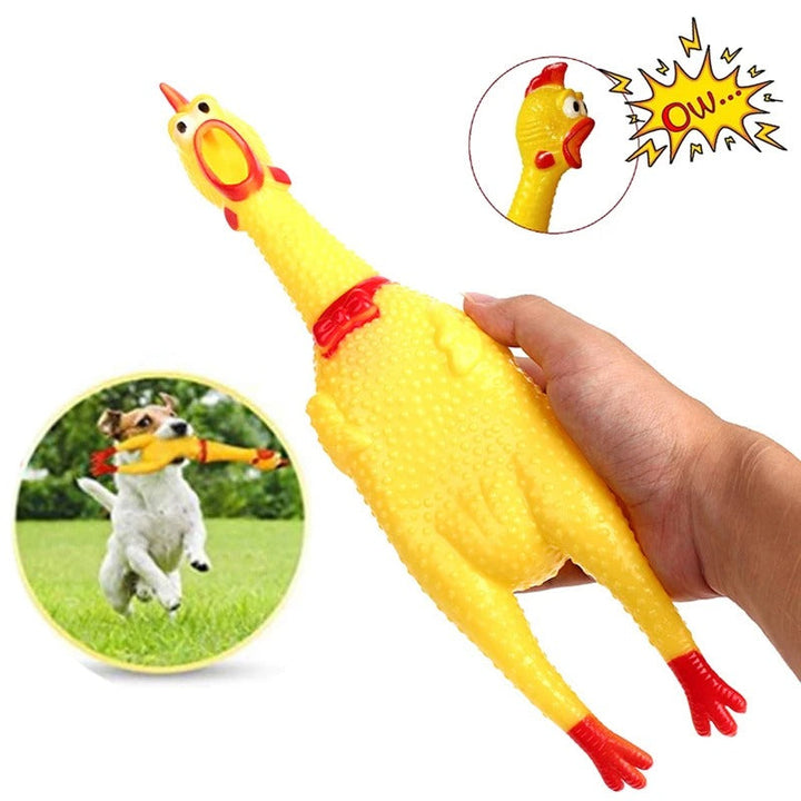 Squeaky Kippen Hondenspeelgoed