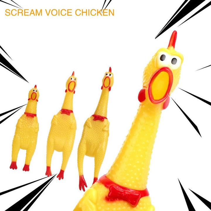 Squeaky Kippen Hondenspeelgoed