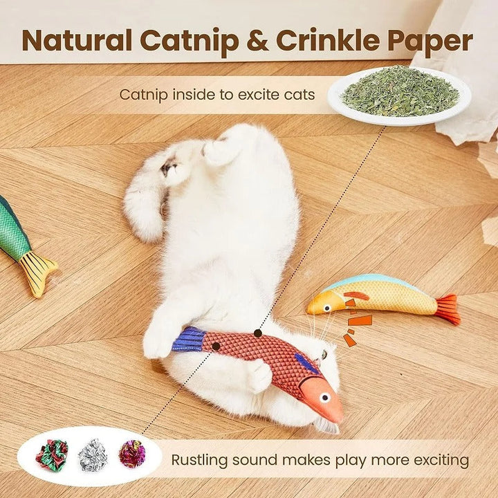 Onweerstaanbaar 3D Vis Speelgoed voor Katten